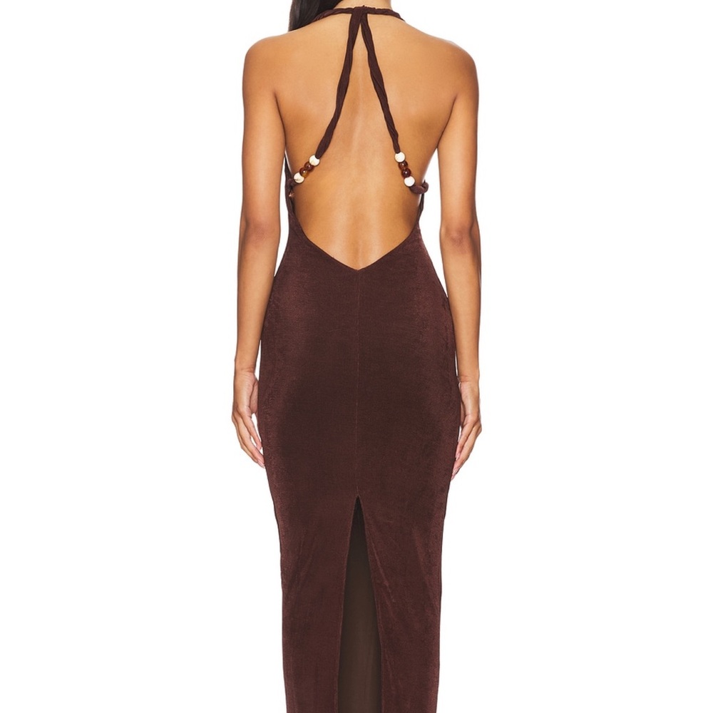 Enora Maxi Dress in Espresso
